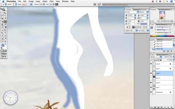 Creation of Smoky Women: Step 6